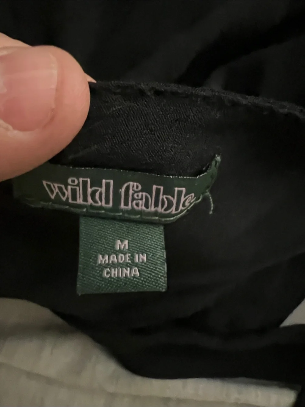 wild fable Black Midi Slip Dress with Waist Tie - Picture 2 of 2
